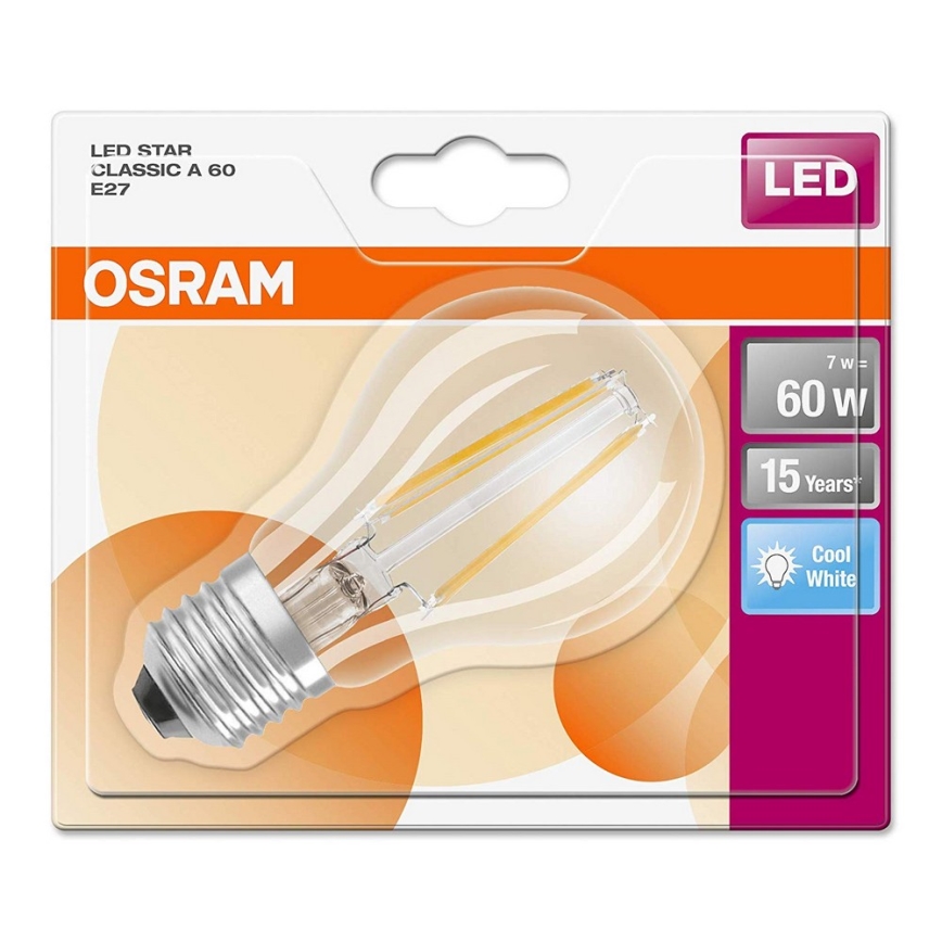 LED Žárovka STAR E27/6,5W/230V 4000K – Osram