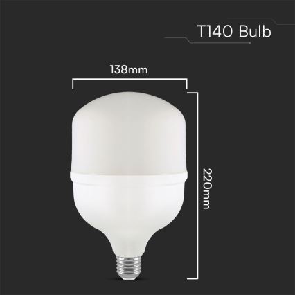 LED Žárovka T140 E27/50W/230V 6500K