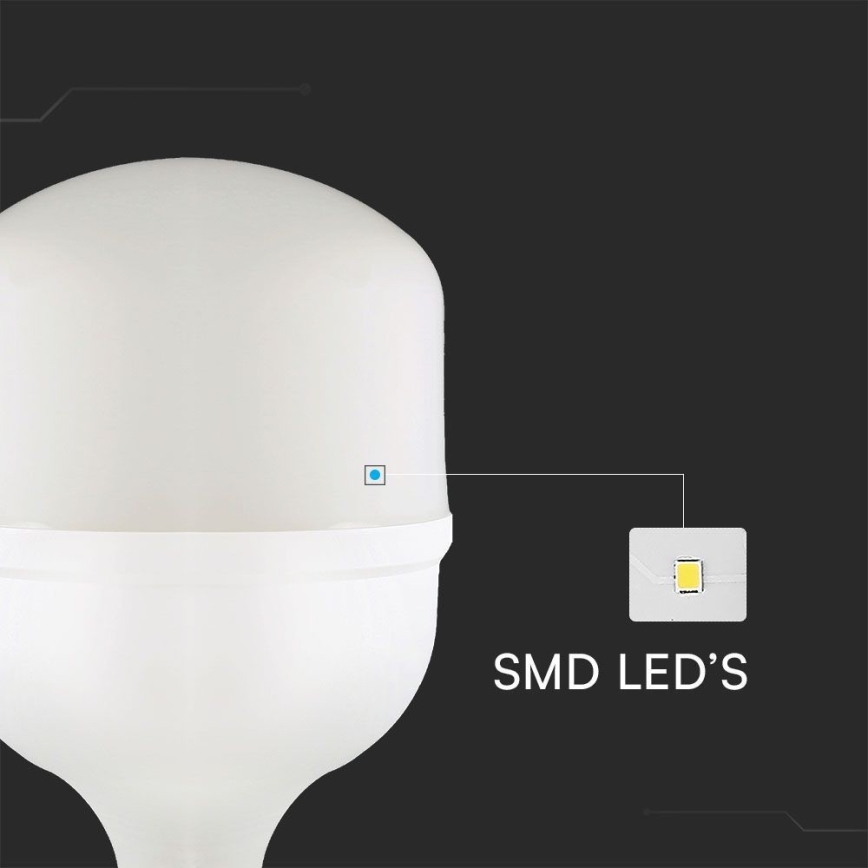 LED Žárovka T160 E27/60W/230V 6500K