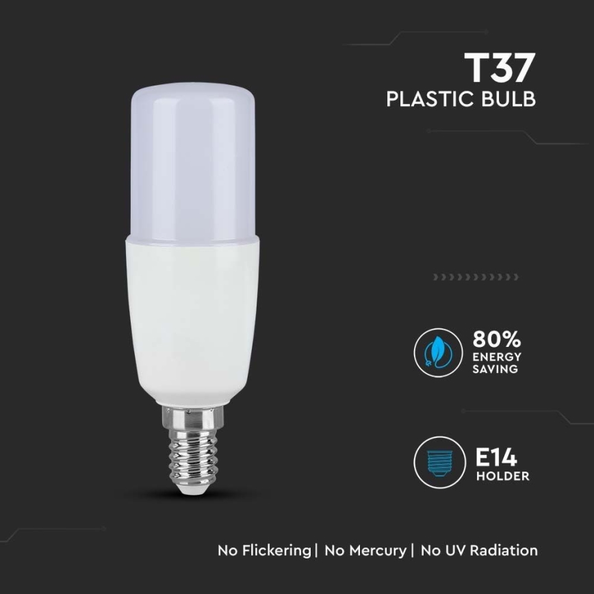 LED Žárovka T37 E14/9W/230V 2700K