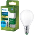 LED Žárovka ULTRAEFFICIENT Philips P45 E14/1,2W/230V 2700K