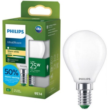 LED Žárovka ULTRAEFFICIENT Philips P45 E14/1,2W/230V 2700K