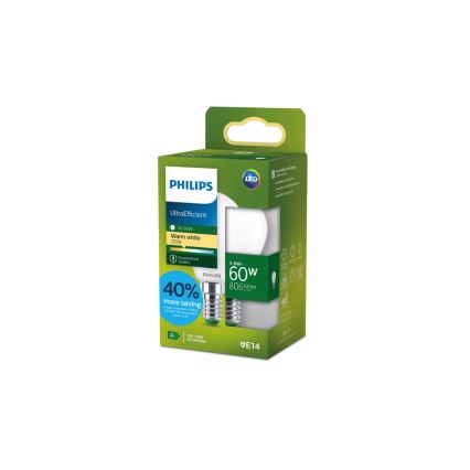 LED Žárovka ULTRAEFFICIENT Philips P45 E14/3,8W/230V 2700K