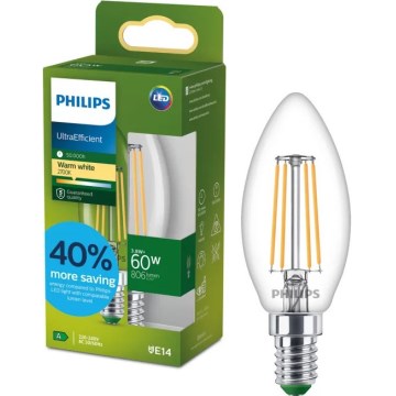 LED Žárovka ULTRAEFFICIENT VINTAGE Philips B35 E14/3,8W/230V 2700K