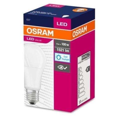 LED Žárovka VALUE A60 E27/13W/230V 4000K - Osram