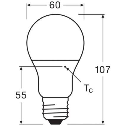 LED Žárovka VALUE A60 E27/8W/230V 4000K - Osram