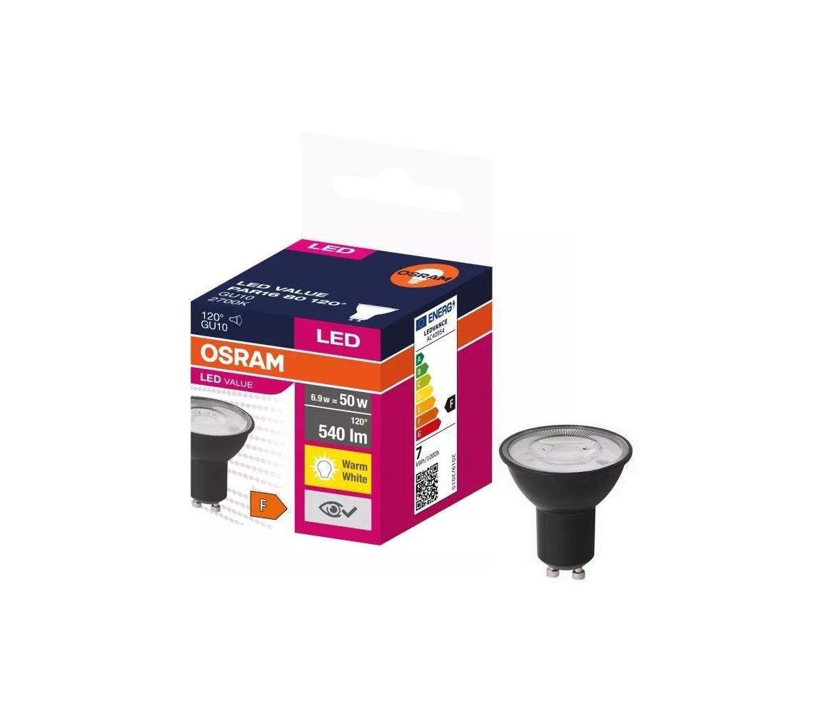 Ledvance LED Žárovka VALUE PAR16 GU10/6,9W/230V 2700K 120° - Ledvance P225235