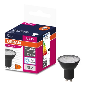 LED Žárovka VALUE PAR16 GU10/6,9W/230V 4000K 36° černá - Osram