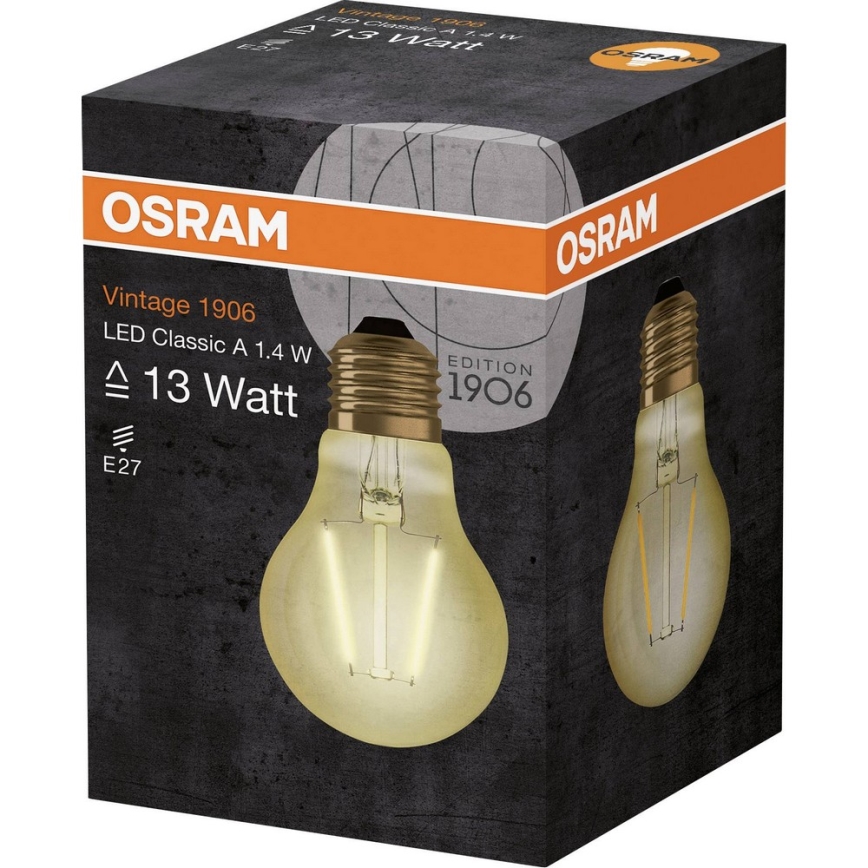 LED Žárovka VINTAGE A60 E27/1,4W/230V 2500K - Osram
