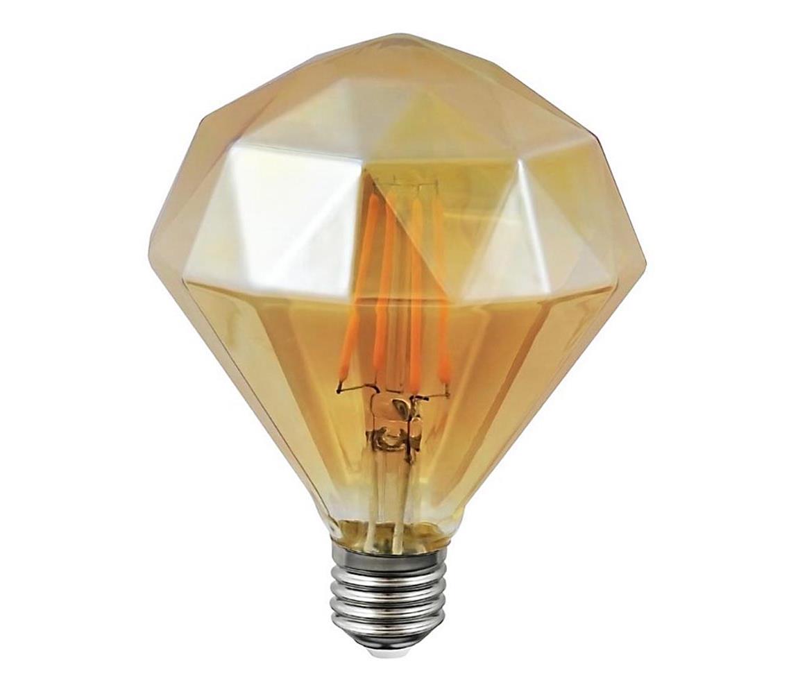 Polux LED žárovka VINTAGE AMBER E27/4W/230V 2700K