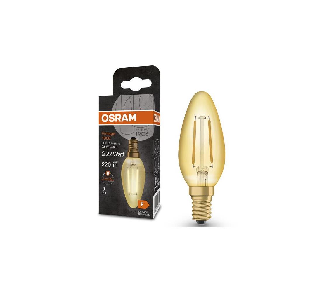 Osram LED Žárovka VINTAGE E14/2,5W/230V 2400K - Osram P225549