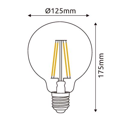 LED Žárovka E27/7W/230V 4000K - Globo