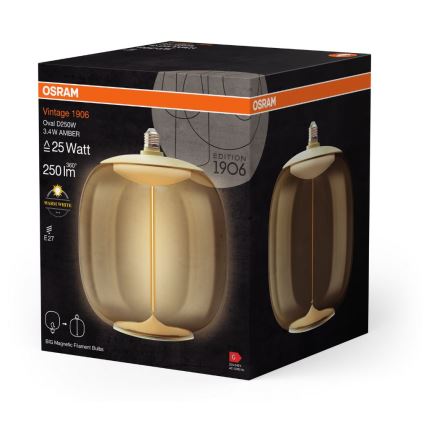 LED Žárovka VINTAGE FILAMENT E27/3,4W/230V 2700K - Osram