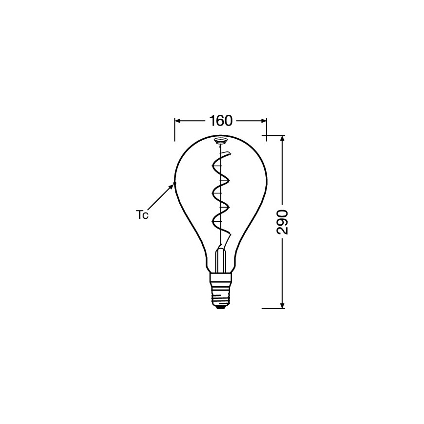 LED Žárovka VINTAGE FILAMENT E27/4W/230V 1800K - Osram