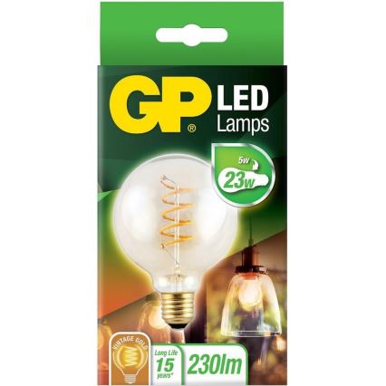 LED Žárovka VINTAGE G95 E27/5W/230V 2200K - GP