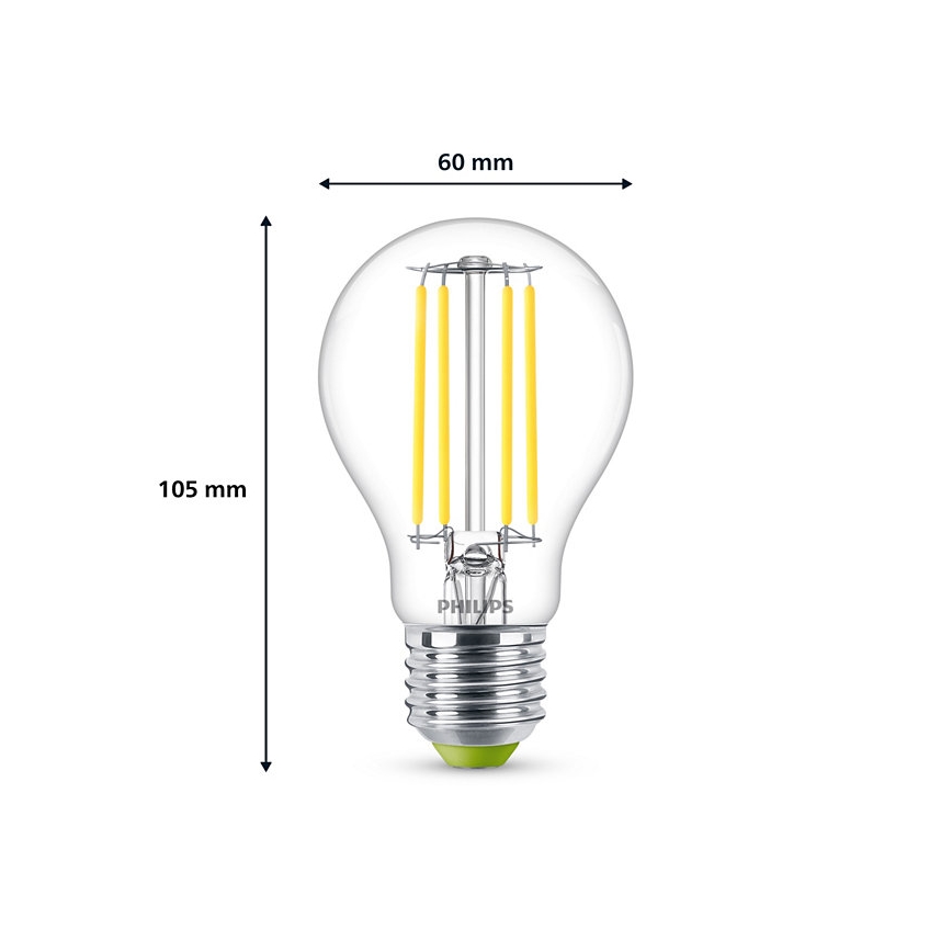 LED Žárovka VINTAGE Philips A60 E27/2,3W/230V 4000K