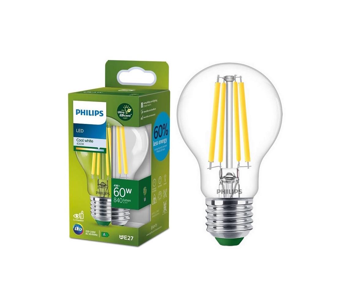 Philips LED Žárovka VINTAGE Philips A60 E27/4W/230V 4000K P5913