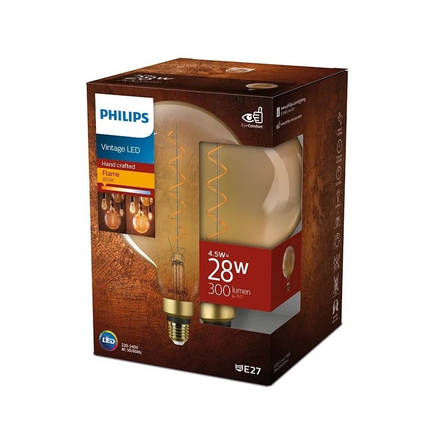 LED Žárovka VINTAGE Philips E27/4,5W/230V 1800K