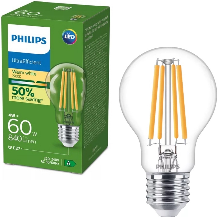 LED Žárovka VINTAGE Philips E27/4W/230V 2700K
