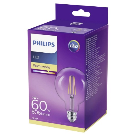 LED Žárovka VINTAGE Philips E27/7W/230V 2700K