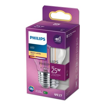 LED Žárovka VINTAGE Philips P45 E27/2W/230V 2700K