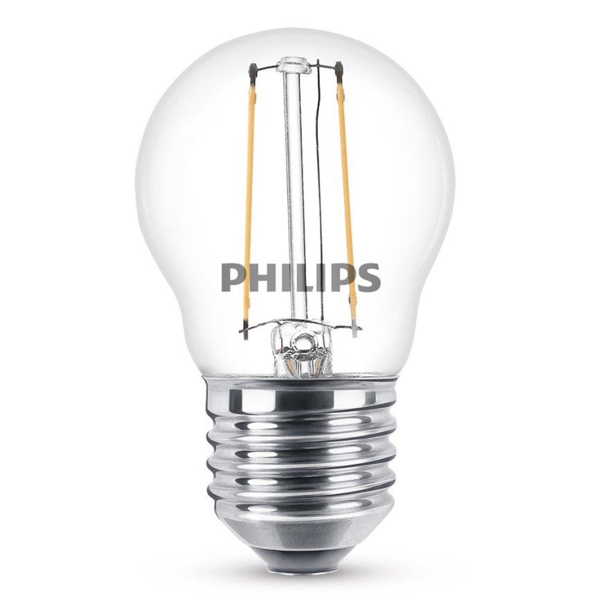 LED Žárovka VINTAGE Philips P45 E27/2W/230V 2700K