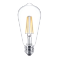 LED Žárovka VINTAGE Philips ST64 E27/7W/230V 2700K