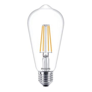 LED Žárovka VINTAGE Philips ST64 E27/7W/230V 2700K