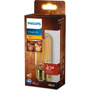 LED Žárovka VINTAGE Philips T32 E27/7W/230V 1800K