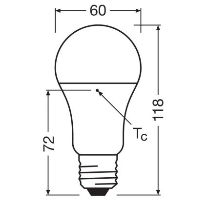 LED Žárovka z recyklovaného plastu A100 E27/14W/230V 4000K - Osram