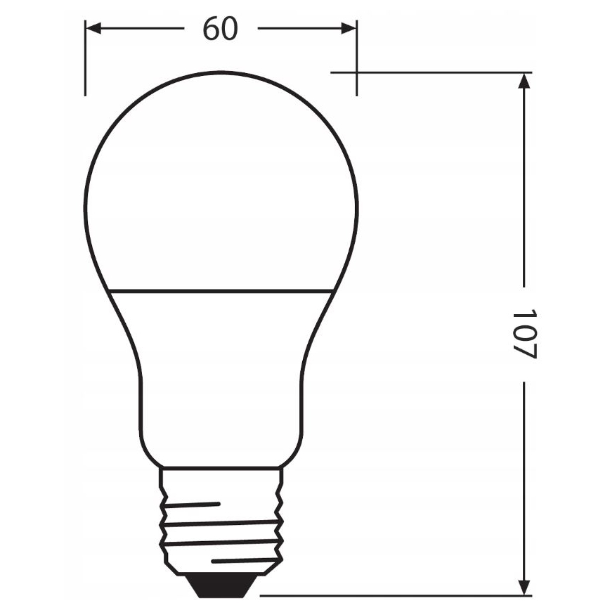 LED Žárovka z recyklovaného plastu A60 E27/8,5W/230V 4000K - Ledvance
