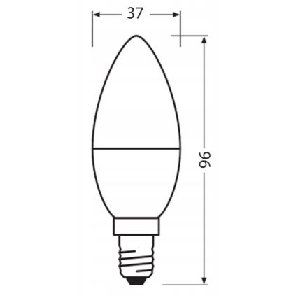 LED Žárovka z recyklovaného plastu B40 E14/4,9W/230V 4000K - Ledvance