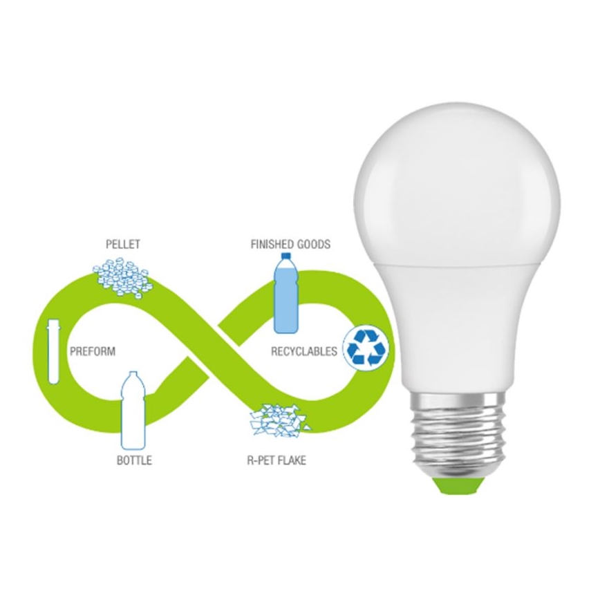 LED Žárovka z recyklovaného plastu E27/13W/230V 2700K - Ledvance