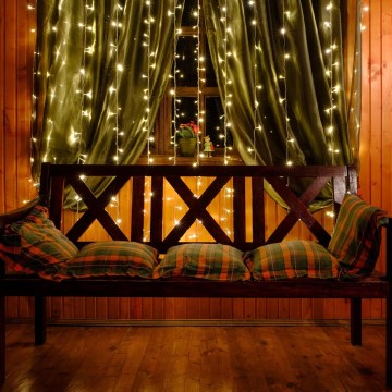 LED závěs LONGER 150xLED/8 funkcí 3,5 m teplá bílá