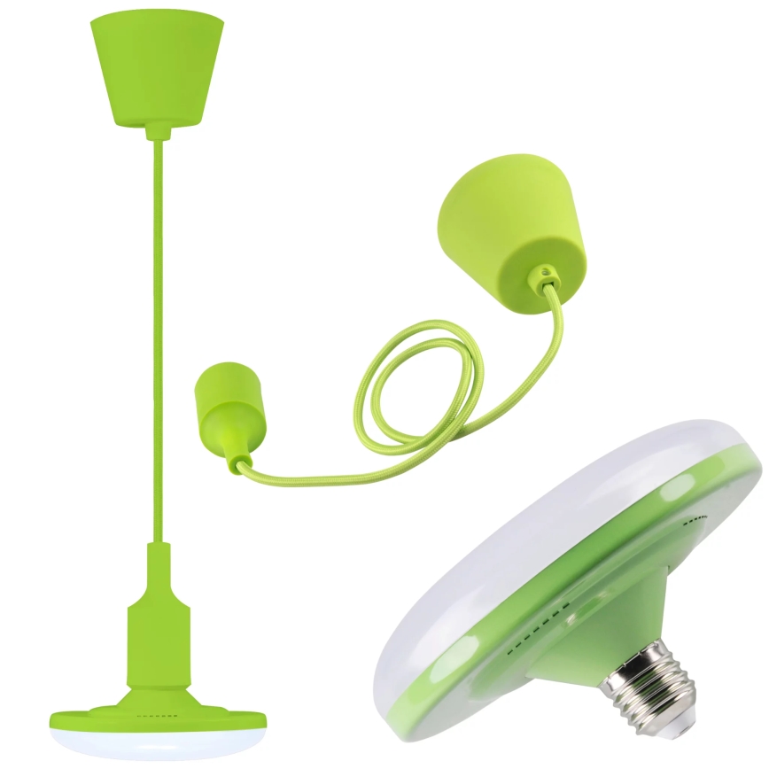 LED Závěsné svítidlo KIKI 1xE27/10W/230V zelené