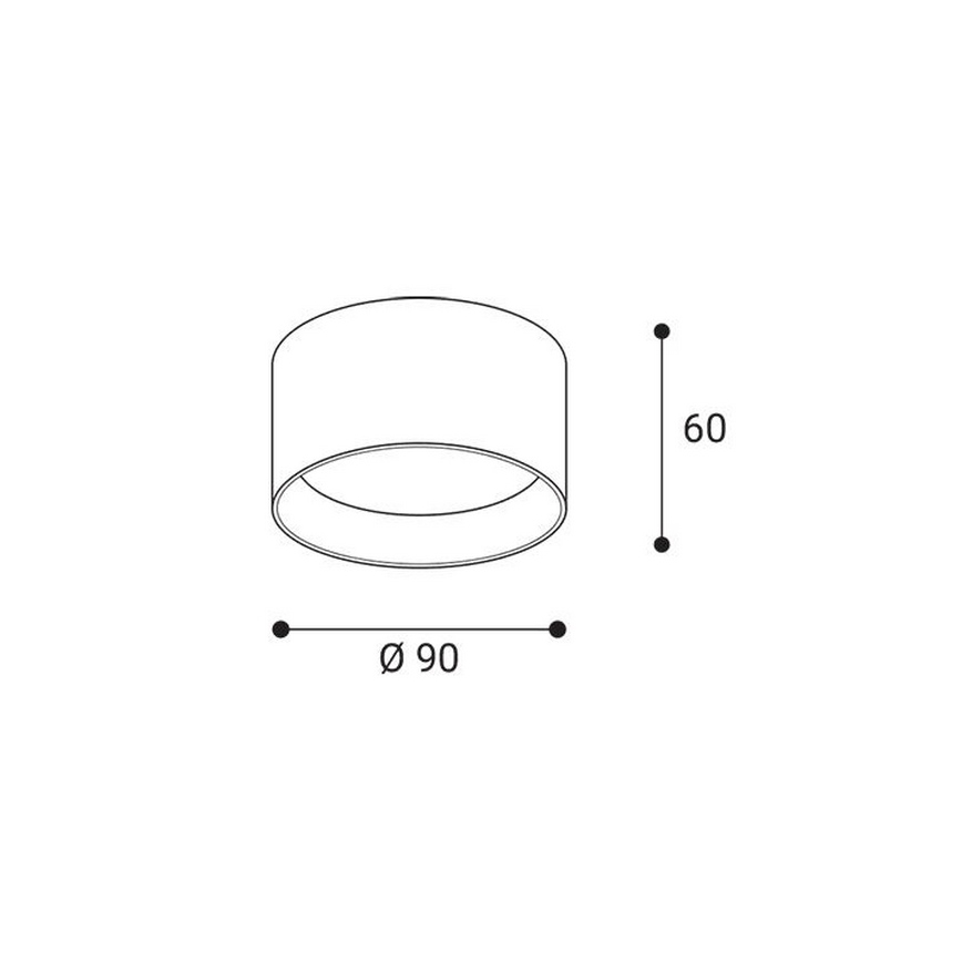 LED2 - LED Bodové svítidlo ZETA ON LED/8W/230V 3000/3500/4000K pr. 9 cm bílá