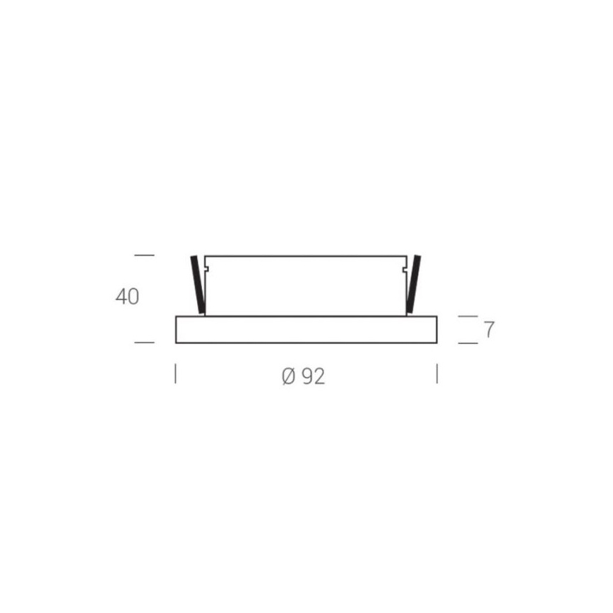 LED2 - LED Bodové zápustné svítidlo STATIC LED/7W/230V IP44