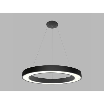 LED2 - LED Lustr na lanku SATURN LED/80W/230V 4000K pr. 80 cm černá