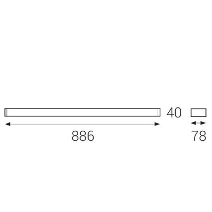 LED2 - LED Nástěnné svítidlo QUADRA LED/18W/230V IP44