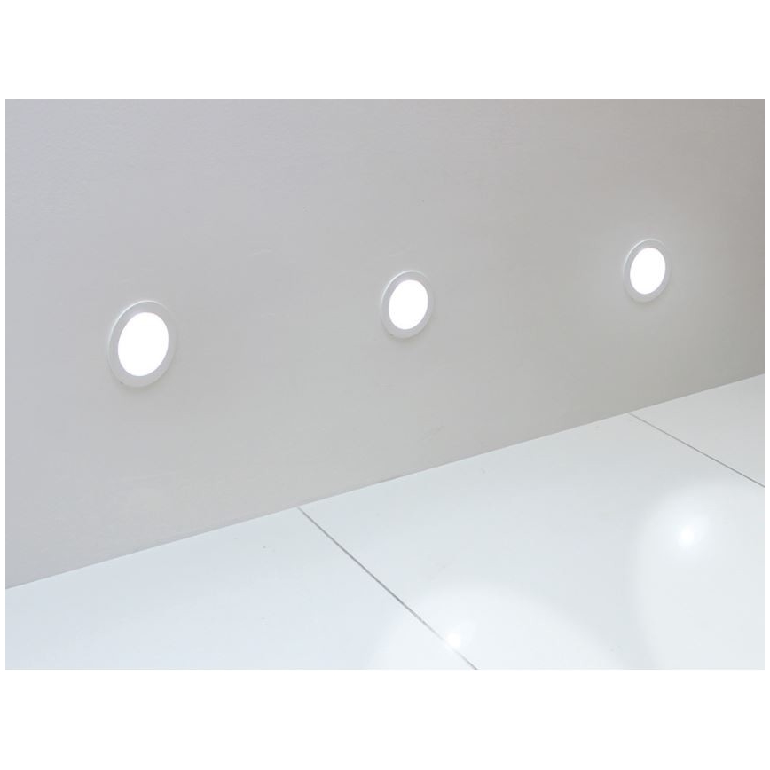 LED2 - LED Podhledové svítidlo WALK LED/1W/230V + montážní krabice