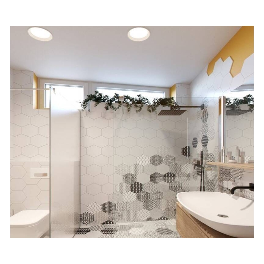 LED2 - LED Stmívatelné koupelnové podhledové svítidlo ZETA LED/10W/230V 3000K IP44