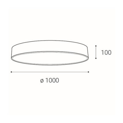 LED2 - LED Stmívatelné stropní svítidlo MONO LED/153W/230V 3000K/4000K bílá