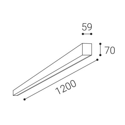 LED2 - LED Stmívatelné stropní svítidlo NOLI LED/40W/230V 3000K/3500K/4000K bílá