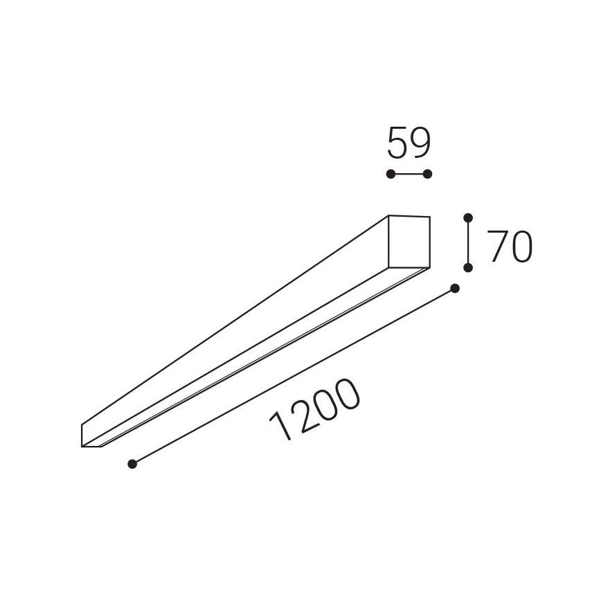 LED2 - LED Stmívatelné stropní svítidlo NOLI LED/40W/230V 3000K/3500K/4000K bílá