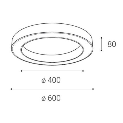 LED2 - LED Stmívatelné stropní svítidlo SATURN LED/50W/230V 3000K/4000K černá