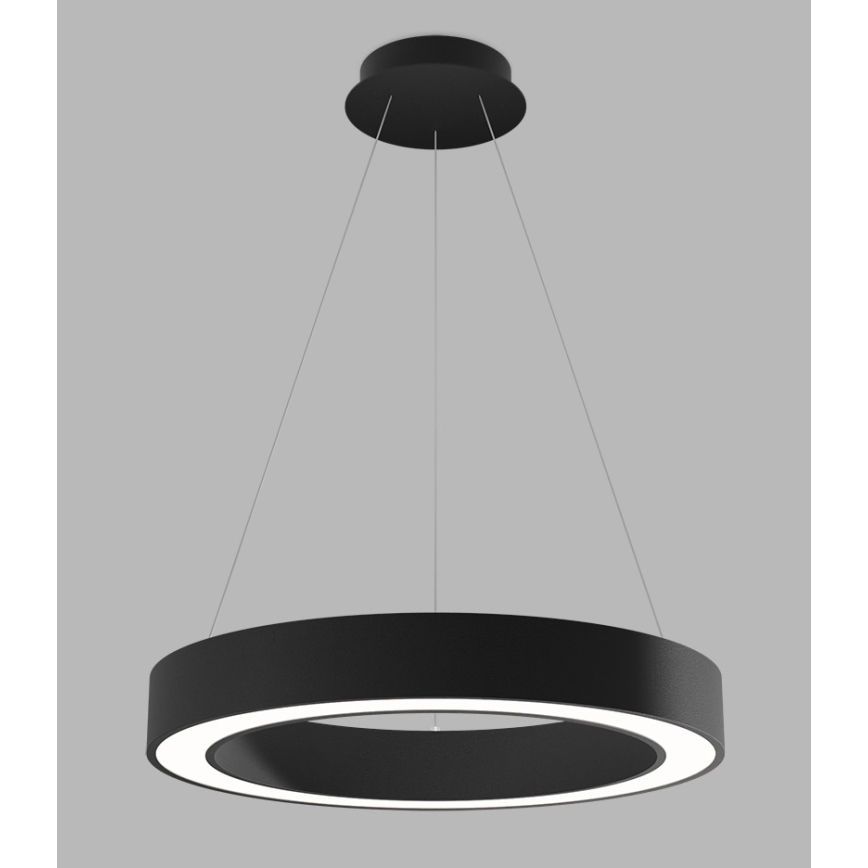 LED2 - LED Stmívatelný lustr na lanku SATURN LED/50W/230V 3000K/4000K černá