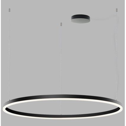 LED2 - LED Stmívatelný lustr na lanku SATURN LED/80W/230V pr. 100 cm černá