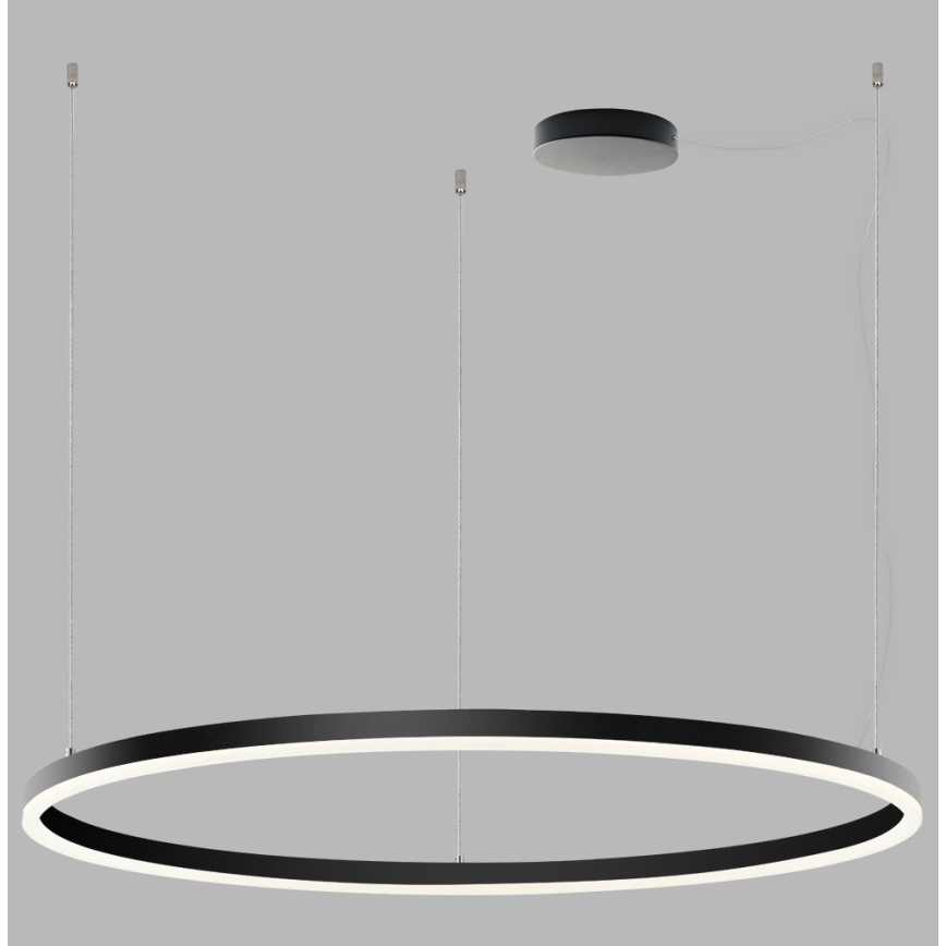 LED2 - LED Stmívatelný lustr na lanku SATURN LED/80W/230V pr. 100 cm černá