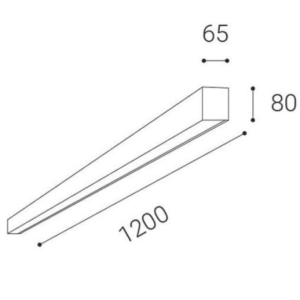 LED2 - LED Stropní přisazené svítidlo LINO LED/30W/230V 3000/3500/4000K černá