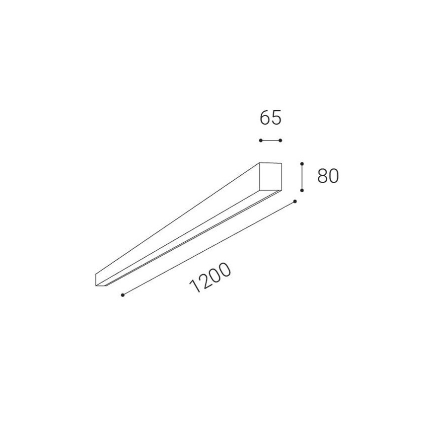 LED2 - LED Stropní přisazené svítidlo LINO LED/30W/230V 3000/3500/4000K černá